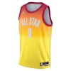Män All-Star 2023 Tröja Team 2 Tyrese Haliburton 0 Nike Orange Swingman